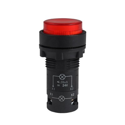 Кнопка с подсветкой OptiSignal Compact D22 С7-PL-B401 красн. 1НЗ 24В AC/DC XB7NW34B2 КЭАЗ 362086