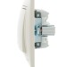 Переключатель проходной 1-кл. СП Mira 10А IP20 со вставкой крем. LEZARD 701-0303-105