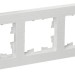 Рамка 3-м BRITE РУ-3-Бр бел. рифленый IEK BR-M32-51-K01