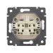 Розетка 1-м СП Valena 16А IP21 без заземл. на винтах механизм бел. IEK 774416