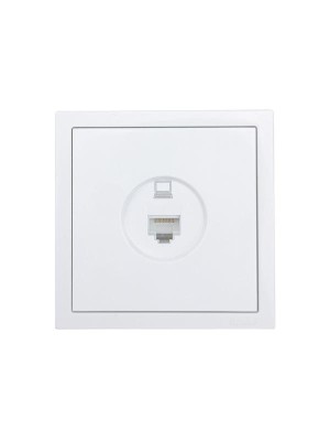 Розетка компьютерная 1-м СП ZIMA IP20 кат.5 механизм бел. LEZARD 704-0288-139