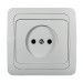 Розетка 1-м СП Classico 2022 16А IP20 бел. ASD / IN HOME 4680005959891