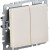 Выключатель 2-кл. СП BRITE ВС10-2-0-БрКр 10А механизм беж. IEK BR-V20-0-10-K10