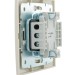 Переключатель проходной 1-кл. СП Mira 10А IP20 со вставкой крем. LEZARD 701-0303-105