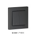 Выключатель 2-кл. AtlasDesign Smart 10А (сх. 5) L+N с подсветкой Zigbee механизм карбон SE ATN001053Z