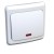 Переключатель проходной 1-кл. СП Этюд 10А IP20 с подсветкой бел. SE BC10-007B