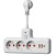 Удлинитель с сетевым фильтром 3х0.3м 10А 2USB + 1USBC 2500Вт ПВС 3х1 компакт бел. КОСМОС FRKsm0.3m-3g(W)USB