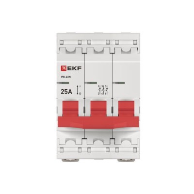 Выключатель нагрузки 3п 25А ВН-63N PROxima EKF S63325