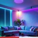 Светильник светодиодный COMFORT DIAMOND-RGB 75Вт 3000-6500К 6000лм 230В 500х90мм с пультом ДУ IN HOME 4690612044583