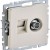 Розетка компьютерная + телевизионная 2-м Brite РТВ/РК12-БрКр RJ45 кат.5E + TV механизм беж. IEK BR-AK20-1-K10