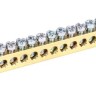 Шина PEN "земля-ноль" 8х12мм 24/2 (24группы/крепеж по краям) IEK YNN21-24-100