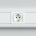 Розетка 1-м 2мод. Viva 16А IP20 2P+E с заземл. защ. шторки бел. DKC 45005