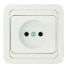 Розетка 1-м СП Mimoza 16А IP20 без заземл. бел./бел. Makel 12022