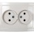 Розетка 2-м СП Classico 2102 16А IP20 бел. ASD / IN HOME 4680005959914