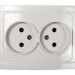 Розетка 2-м СП Classico 2102 16А IP20 бел. ASD / IN HOME 4680005959914