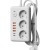 Удлинитель с сетевым фильтром 3х5м 10А 4USB + 2USBC 2500Вт ПВС 3х1 прямоуг. бел. КОСМОС FKsmPR-5m-3g(W)USB