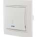 Переключатель проходной 1-кл. СП Mira 10А с подсветкой с бел. вставкой бел. LEZARD 701-0202-114