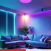 Светильник светодиодный COMFORT GALAXY-RGB 75Вт 3000-6500К 6000лм 230В 555х85мм с пультом ДУ IN HOME 4690612044613