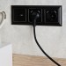 Розетка BRITE РЮш10-2-БрЧ 16А с USB A+A 3.1А с заземл. защ. шторки механизм черн. IEK BR-R14-16-U21-D31-K02
