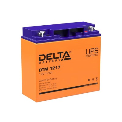 Аккумулятор UPS 12В 17А.ч DTM 1217 Delta 4614010050012