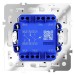 Переключатель проходной 2-кл. СП S70 10А с подсветкой механизм бел. глянцевый Voltum VLS020401