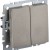 Выключатель 2-кл. СП BRITE ВС10-2-0-БрШ 10А механизм шампань IEK BR-V20-0-10-K37