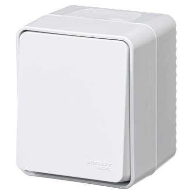 Выключатель кнопочный 1-кл. ОП AtlasDesign PROFI IP54 10АХ бел. SE ATN540115