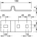 Комплект петли опорной AHIS 8 FT для стоек (болт+гайка) гор. оцинк. OBO 6019064