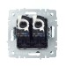 Розетка компьютерная двойн. СП RJ45 кат.5E BRITE РК10-2-БрШ механизм шампань IEK BR-K20-1-K37