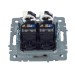Розетка компьютерная двойн. СП RJ45 кат.5E BRITE РК10-2-БрШ механизм шампань IEK BR-K20-1-K37