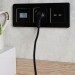 Розетка BRITE РЮш11-1-БрЧ 16А с USB A+C 18Вт с заземл. защ. шторки механизм черн. IEK BR-R14-16-U22-018-K02