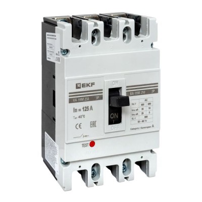 Выключатель автоматический 3п 250/125А 35кА ВА-99М PROxima EKF mccb99-250-125m
