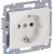 Розетка 1-м СП Valena 16А IP21 с заземл. на винтах механизм бел. IEK 774420