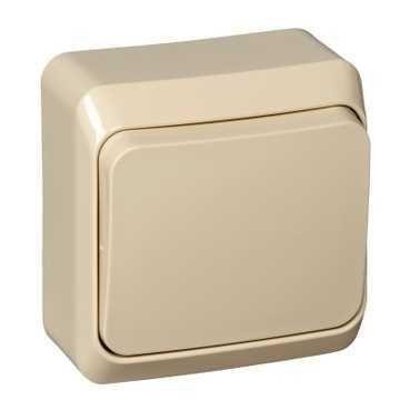 Выключатель кнопочный 1-кл. ОП Этюд 10А IP20 с самовозвратом крем. SE KA10-001K Выключатель кнопочный 1-кл. ОП Этюд 10А IP20 с самовозвратом крем. SE KA10-001K