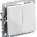 Выключатель проходной 2-кл. СП BRITE ВС10-2-6-БрБ 10А механизм бел. IEK BR-V22-0-10-K01