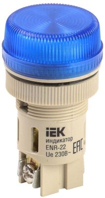 Лампа светосигнальная ENR-22 d22мм 240В AC син. цилиндр неон IEK BLS40-ENR-K07 Лампа светосигнальная ENR-22 d22мм 240В AC син. цилиндр неон IEK BLS40-ENR-K07