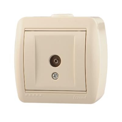 Розетка телевизионная проходная TV ОП Nata 16А IP20 крем. LEZARD 710-0300-129 Розетка телевизионная проходная TV ОП Nata 16А IP20 крем. LEZARD 710-0300-129