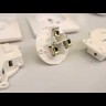 Розетка 1-м ОП Рпл10-К 32А IP20 разборная для плиты с заземл. бел. IEK ERP10-032-K01