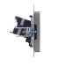 Розетка компьютерная СП RJ45 кат.5E BRITE РК10-БрС механизм сталь IEK BR-K10-1-K46