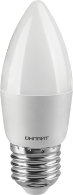 Лампа светодиодная 71 631 OLL-C37-6-230-4K-E27-FR 6Вт свеча 4000К нейтр. бел. E27 600лм 176-264В ОНЛАЙТ 71631