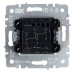 Выключатель проходной 2-кл. СП BRITE ВС10-2-6-БрКр 10А механизм беж. IEK BR-V22-0-10-K10