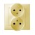 Розетка 2-м СП Simon15 16А IP20 250В без заземл. винт. клеммы сл. кость Simon 1590457-031