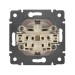 Розетка 1-м СП Valena 16А IP21 2P+E с заземл. защ. шторки с крышкой винты механизм бел. IEK 774422