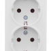 Розетка 2-м ОП Минск 16А IP20 с заземл. бел. Basic EKF EGR16-128-10