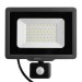 Прожектор светодиодный PFL-C3 SENSOR 50Вт 6500К IP65 ДО закален. прозр. стекло датчик движения инфракрасный JazzWay 5026940A