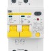 Выключатель автоматический дифференциального тока 2п C 25А 30мА тип A 4.5кА АД-12М IEK MAD12-2-025-C-030