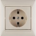 Розетка 1-м СП Valena 16А IP21 230/250В 2P+E с заземл. защ. шторки на винтах механизм сл. кость IEK 774321