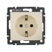 Розетка 1-м СП Valena 16А IP21 230/250В 2P+E с заземл. защ. шторки на винтах механизм сл. кость IEK 774321