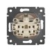 Розетка 1-м СП Valena 16А IP21 230/250В 2P+E с заземл. защ. шторки на винтах механизм сл. кость IEK 774321