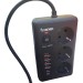 Удлинитель с сетевым фильтром 3х1.5м 10А 4USB + 2USBC 2500Вт ПВС 3х1 прямоуг. черн. КОСМОС FKsm1.5m-3gPF(B)USB
